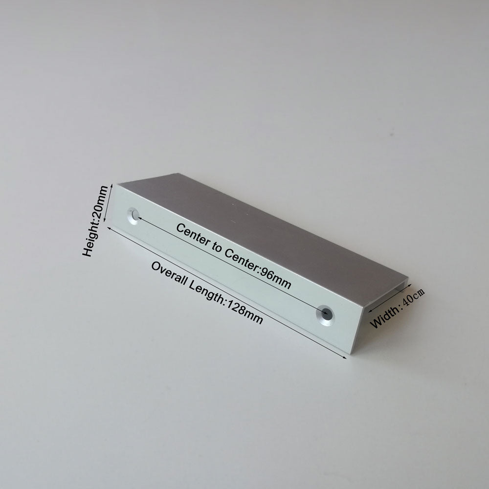 Aluminum Kitchen Cabinet Bar Handles | Drawer Handle Pull | White Hole to Hole 96mm