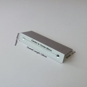 Aluminum Kitchen Cabinet Bar Handles | Drawer Handle Pull | White Hole to Hole 96mm