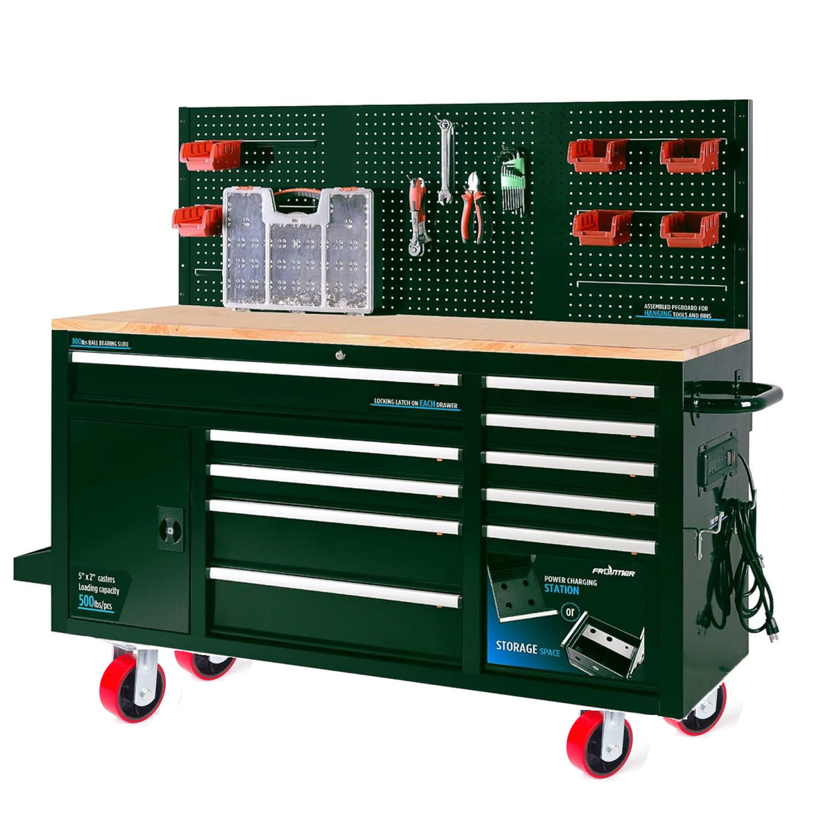 5-inch Industrial 500KG Caster Wheels | Fixed Casters | Castor Wheels Cart Furniture Workbench