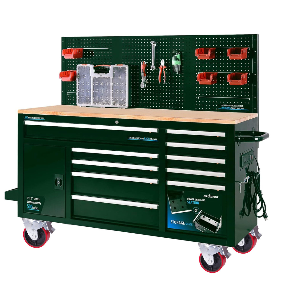 Industrial Lockable Caster Wheels | 6" | 600KG Swivel with Brake | Furniture & Workbench Castors