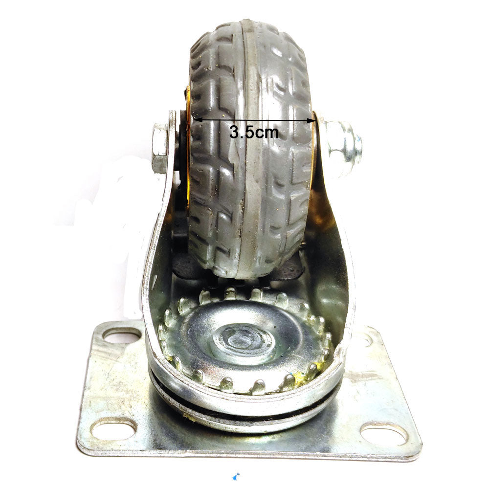 Heavy Duty Caster Wheel | 3" Swivel Brake | 50KG Load | Trolley Cart Castor