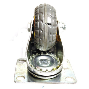 Heavy Duty Caster Wheel | 3" Swivel Brake | 50KG Load | Trolley Cart Castor