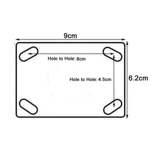 Heavy Duty Caster Wheel | 3" Swivel Brake | 50KG Load | Trolley Cart Castor
