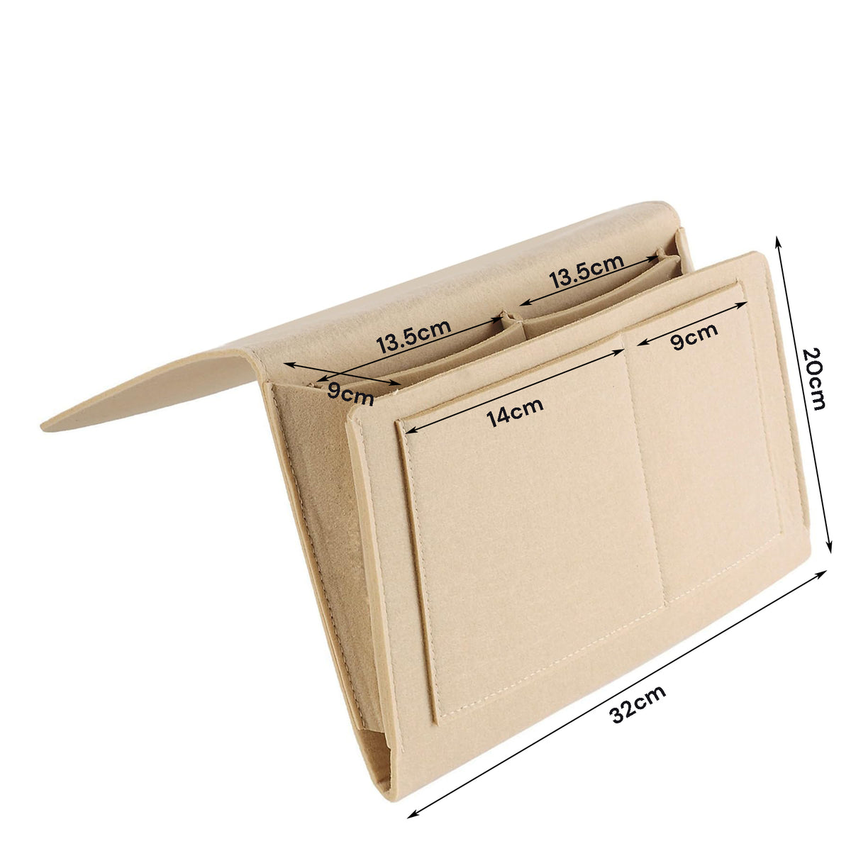 Bed Organiser | Bed Caddy | Sofa Organiser | Bedside Organiser | Book & Magazines Organiser | Black