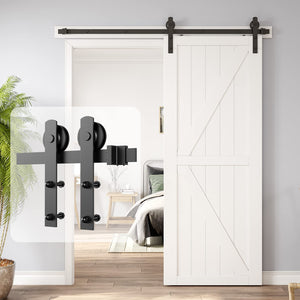 Sliding Barn Door Hardware Kit | 1.8M Heavy Duty | Damper Track Rail Roller System