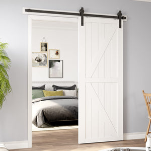Sliding Barn Door Hardware Kit | 1.8M Heavy Duty | Damper Track Rail Roller System