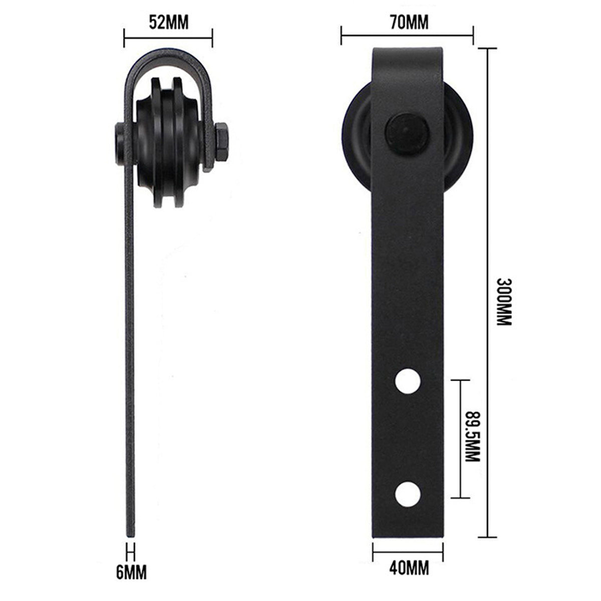 Sliding Barn Door Hardware Kit | 1.8M Heavy Duty | Damper Track Rail Roller System