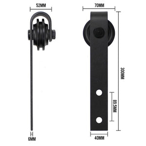 Sliding Barn Door Hardware Kit | 1.8M Heavy Duty | Damper Track Rail Roller System