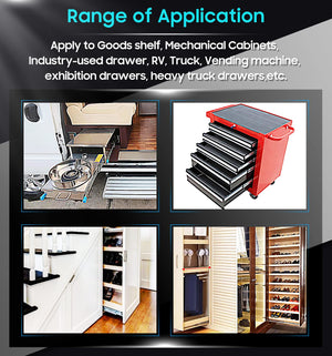 40in Pair 1000 - 2000mm | 150KG Capacity | Heavy Duty Trailer Drawer Slides Rails Runners Locking