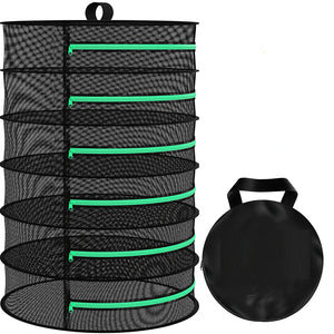 6-Layer | 120cm Foldable Herb Vegetable Fruit Drying Dehydrating Rack | Mesh Hanging Dryer