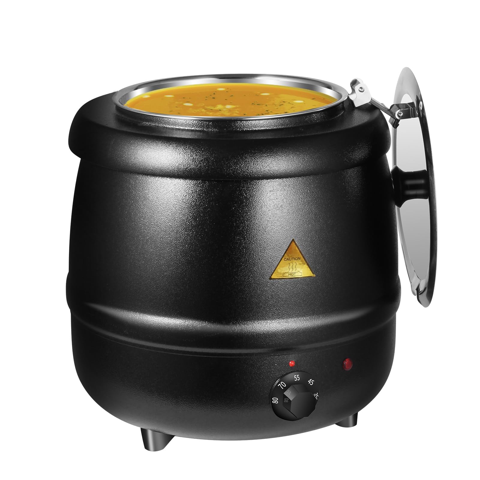 10L Restaurant Electric Buffet Food Warmer | Commercial Food Warmer | Soup Warmer | Black