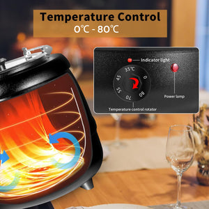 10L Restaurant Electric Buffet Food Warmer | Commercial Food Warmer | Soup Warmer | Black