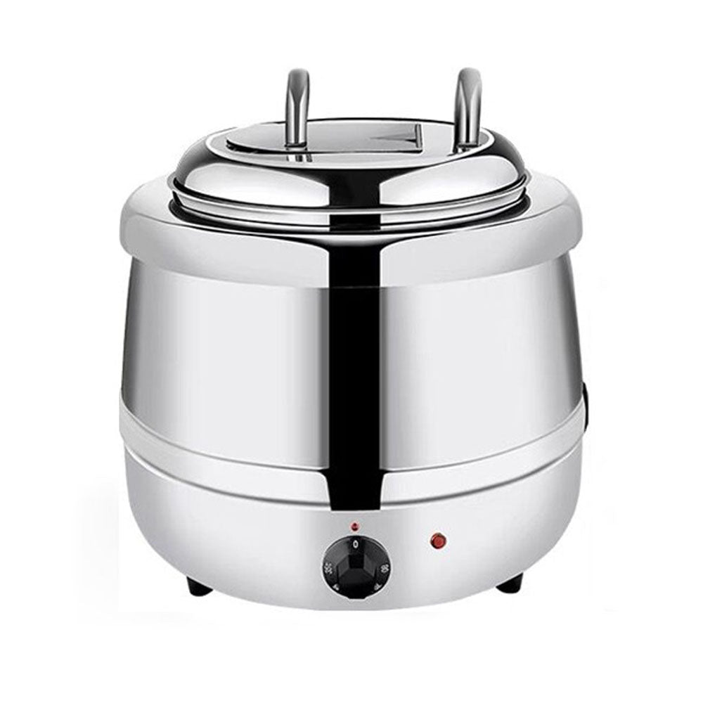 13L Restaurant Electric Buffet Food Warmer | Commercial Food Warmer | Soup Warmer | Silver