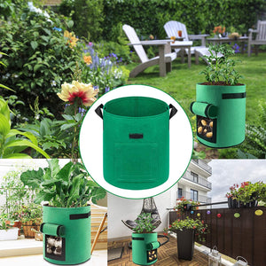 5-Pack | 10 Gallons Plant Grow Bag | Potato Container Pots with Handles | Garden Planter