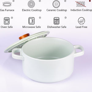3.5L Ceramic Cooking Pot | Japanese Donabe | Chinese Claypot Cookware with Lid