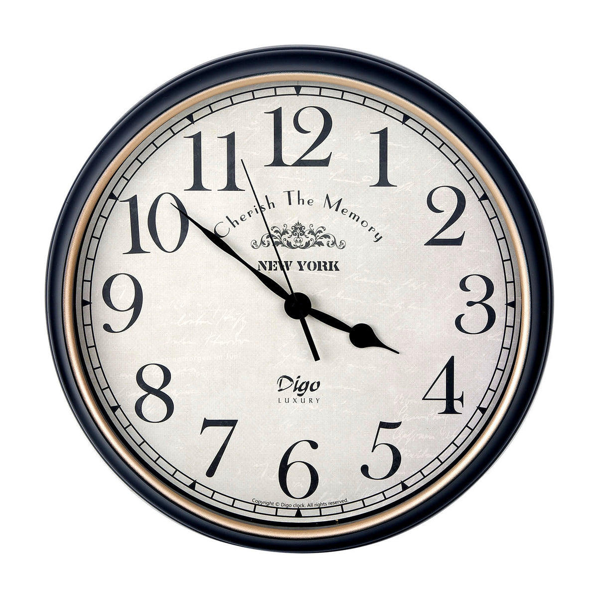 Large 41cm Silent Wall Clock | Retro Home Decor | Living Room | Kitchen | Office
