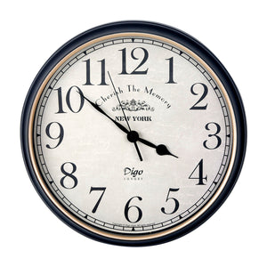 Large 41cm Silent Wall Clock | Retro Home Decor | Living Room | Kitchen | Office