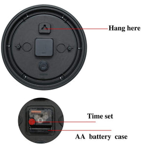 Large 41cm Silent Wall Clock | Retro Home Decor | Living Room | Kitchen | Office