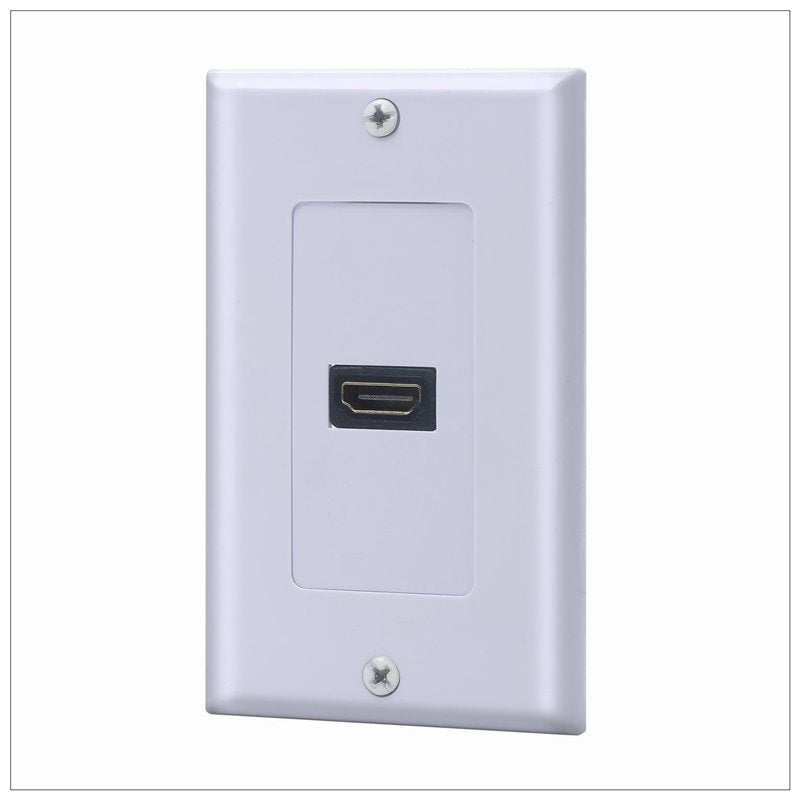 1 Port HDMI Wallplate | Supports 4K & 3D | Wall Mount Plate