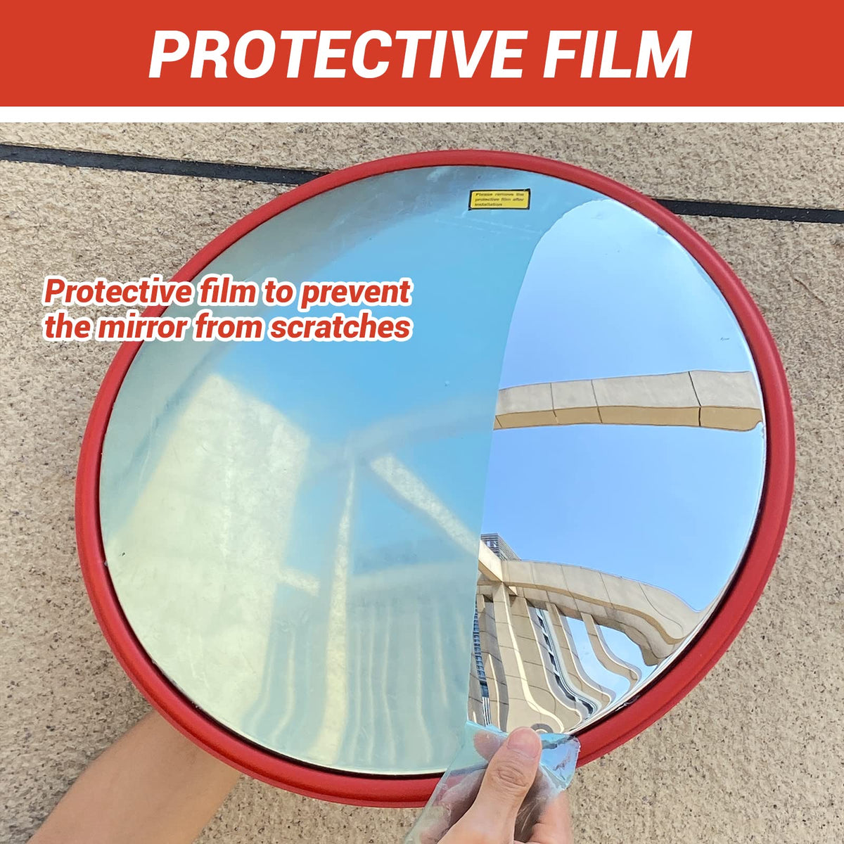 Curved Convex Mirror | 30cm | Traffic Blind Spot | Wide Angle for Driveway Garage Security