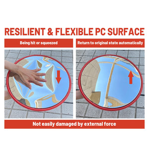 Curved Convex Mirror | 30cm | Traffic Blind Spot | Wide Angle for Driveway Garage Security