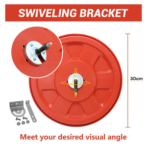 Curved Convex Mirror | 30cm | Traffic Blind Spot | Wide Angle for Driveway Garage Security
