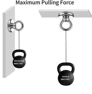 Heavy Duty Magnetic Hooks | 30KG Load | Countersunk Hole Eyebolt for Kitchen, Office, Garage