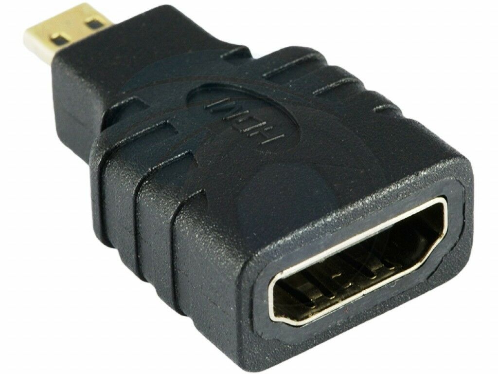 Micro HDMI Male to HDMI Female Adapter Converter | Compact & Versatile