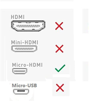 Micro HDMI Male to HDMI Female Adapter Converter | Compact & Versatile