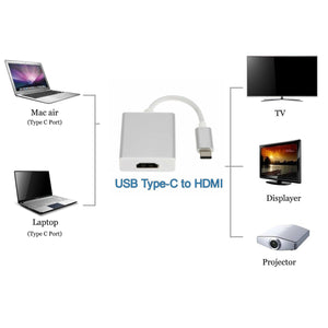 Type C USB-C to HDMI Adapter Cable | USB 3.1 | HDTV 1080P Converter