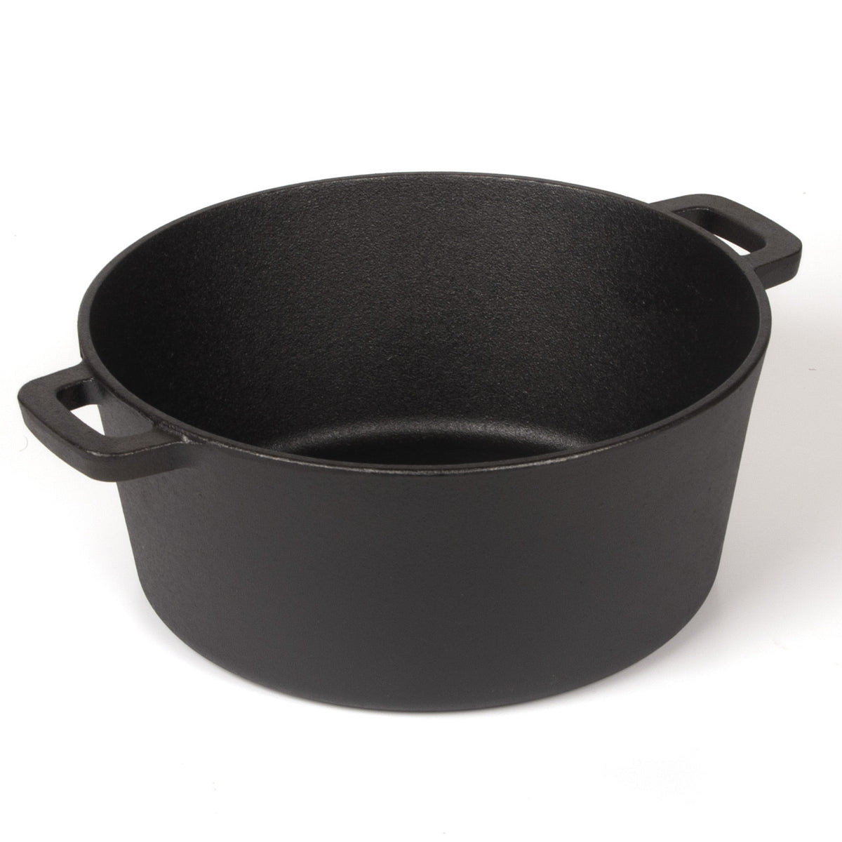 Cast Iron Dutch Oven & Skillet Set | 2-in-1 | 26cm | Pre-Seasoned | Lid Converts to Fry Pan