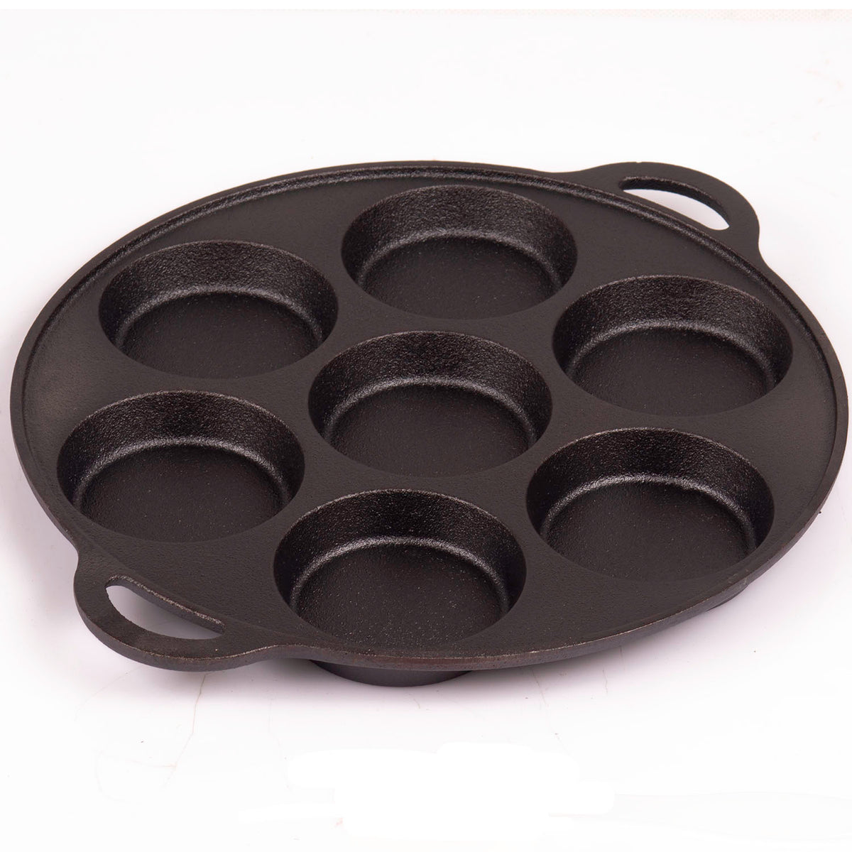 7-Cup Cast Iron Egg Frying Pan | Divided Egg Skillet Pan | Fried Egg Pan Cooker | Pancake Fryer