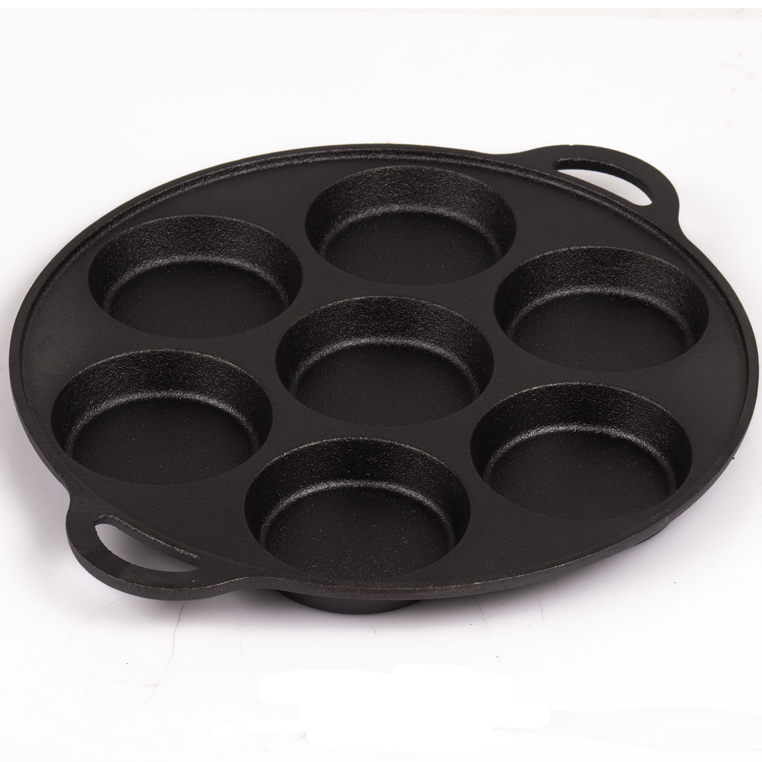 7-Cup Cast Iron Egg Frying Pan | Divided Egg Skillet Pan | Fried Egg Pan Cooker | Pancake Fryer