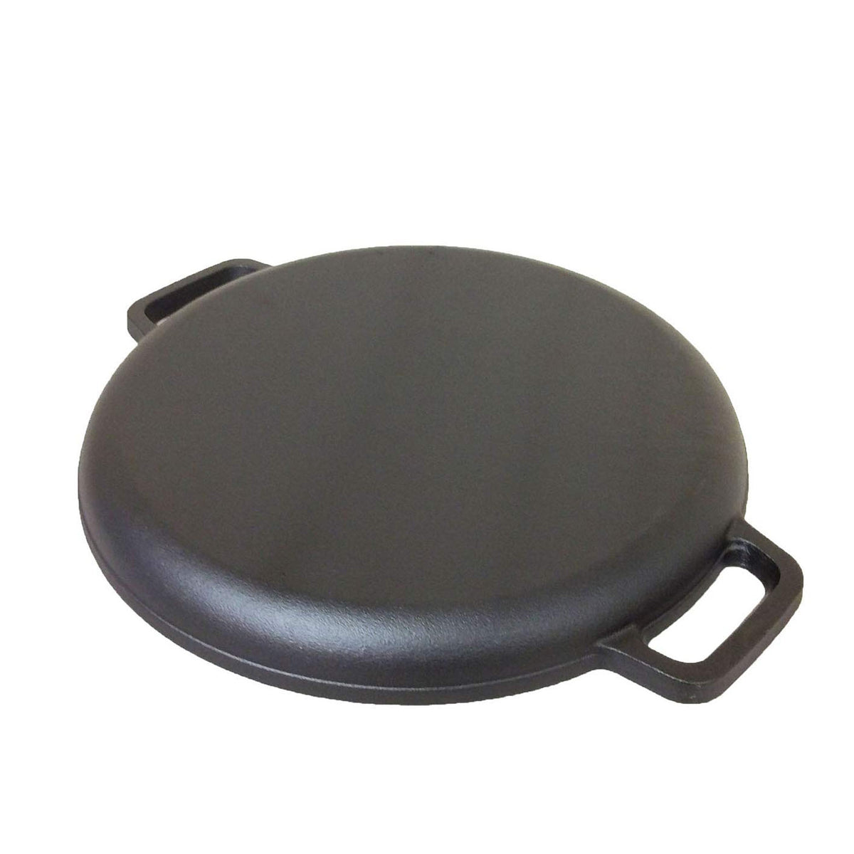 13.5" 35cm Pre-Seasoned Cast Iron Pizza Baking Pan | Cooking Griddle | Stove | Oven | Grill | Campfire