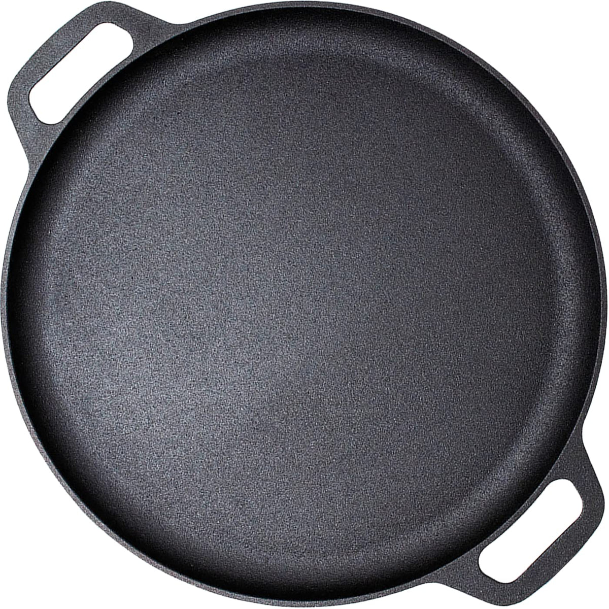 13.5" 35cm Pre-Seasoned Cast Iron Pizza Baking Pan | Cooking Griddle | Stove | Oven | Grill | Campfire