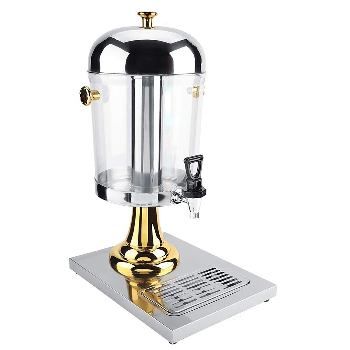 8L Commercial Buffet Beverage Dispenser | Gold Drink Container for Juice & Beverages
