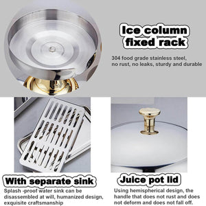 8L Commercial Buffet Beverage Dispenser | Gold Drink Container for Juice & Beverages