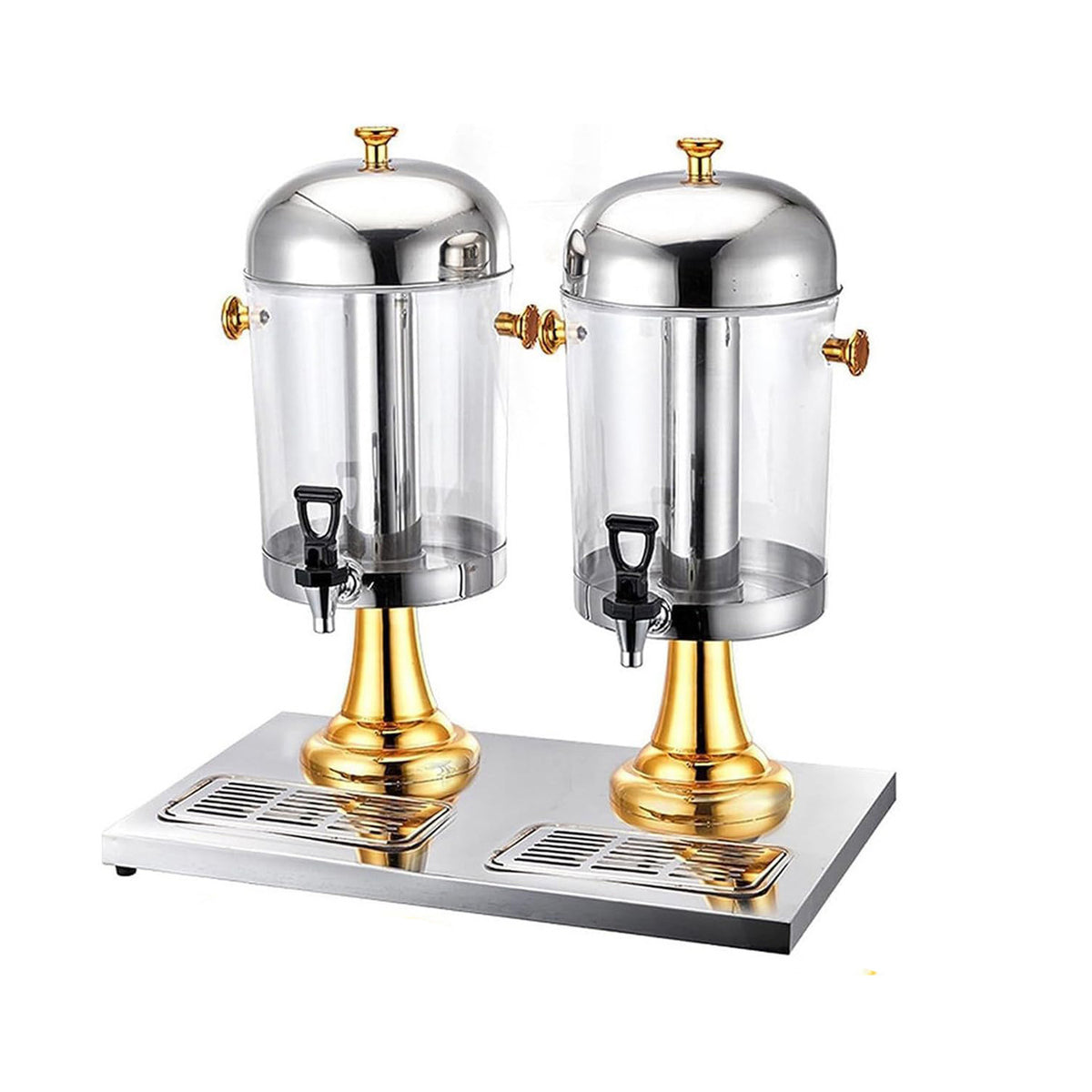 16L Commercial Buffet Beverage Dispenser | Gold Drink Container for Juice & Beverages