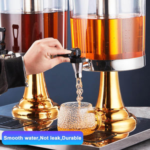 16L Commercial Buffet Beverage Dispenser | Gold Drink Container for Juice & Beverages
