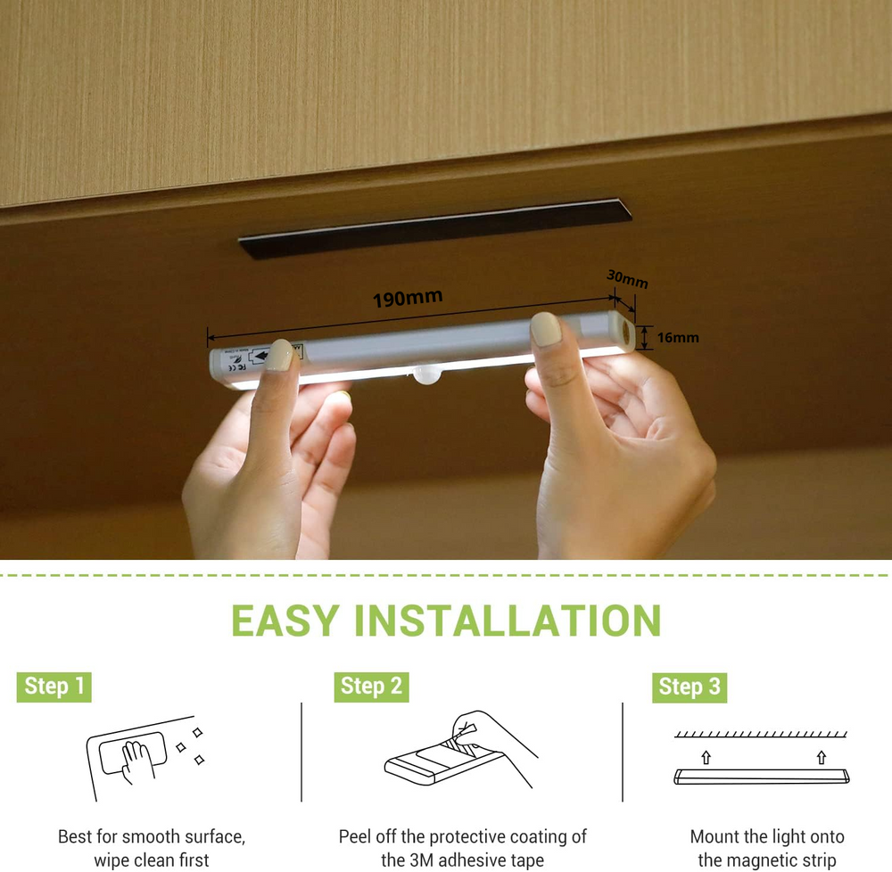Portable Fall Prevention Sensor Strip Light | Safety Night Lighting
