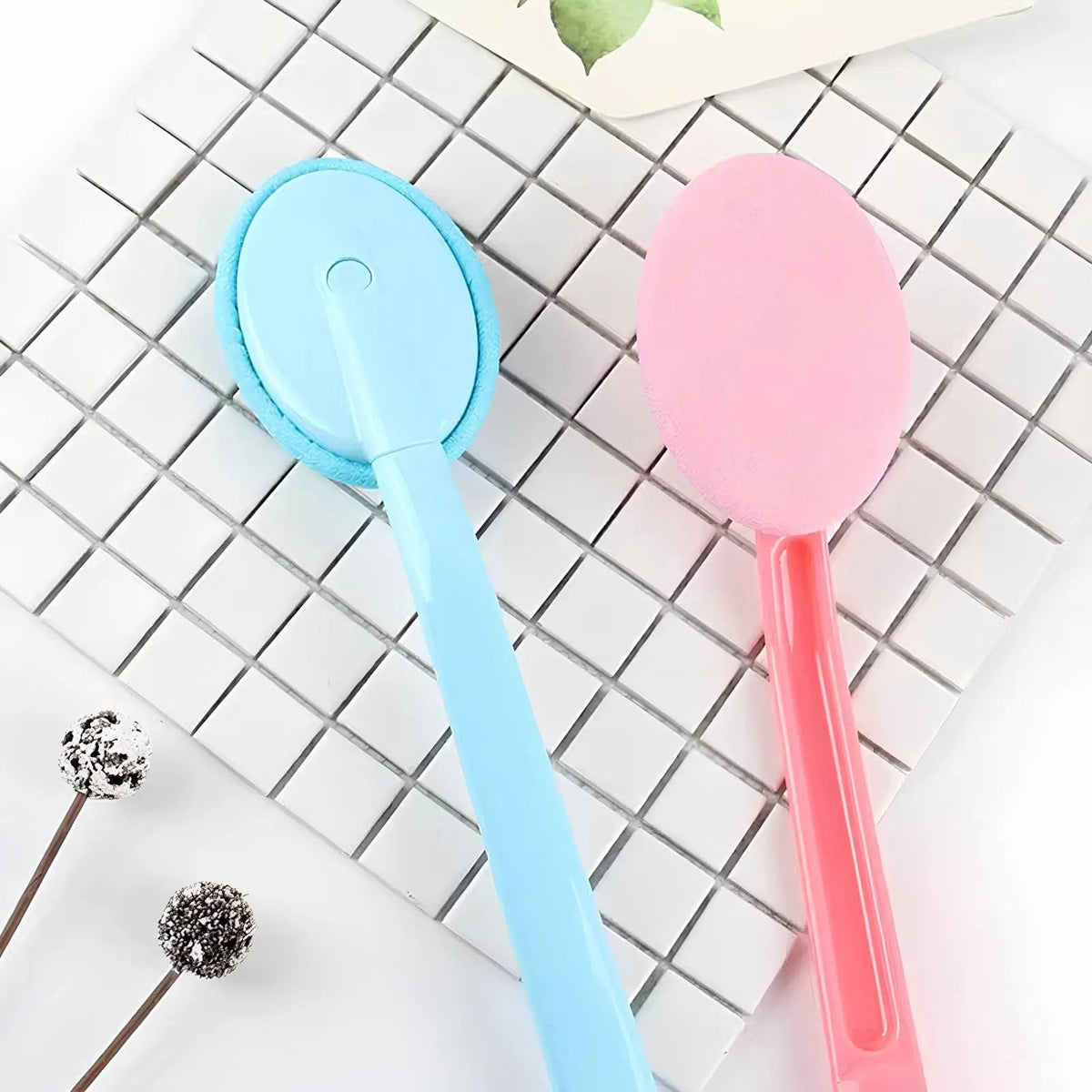 Back & Body Self Bath Brush Lotion Applicator | Blue