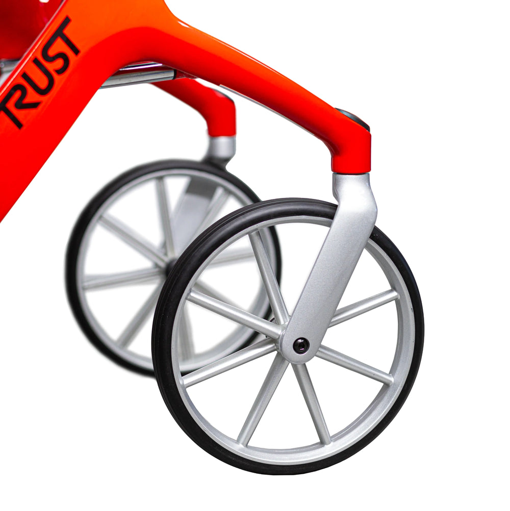 Let's Fly Mobility Rollator Wheelie Walker | Red