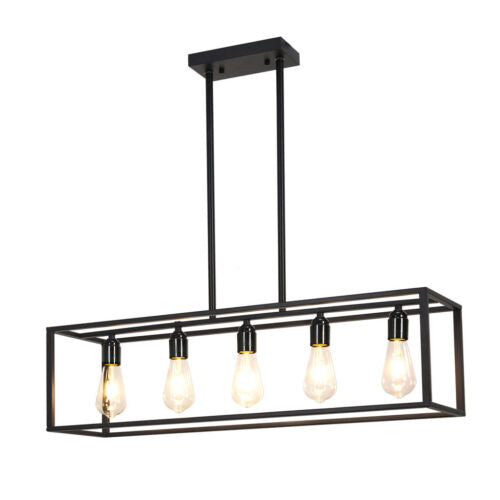 Interior Ave - Industrial 5 Light Chandelier | Stylish Vintage Lighting Fixture