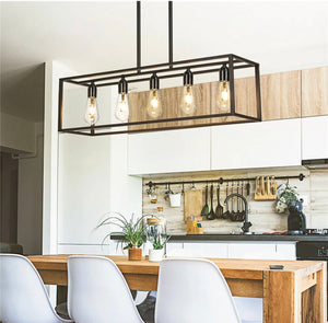Interior Ave - Industrial 5 Light Chandelier | Stylish Vintage Lighting Fixture