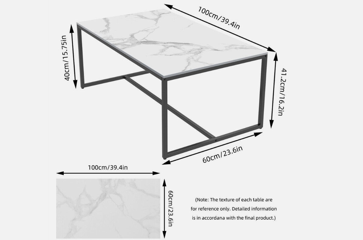 Interior Ave Monaco Rectangle Coffee Table | White Marble Stone | Luxurious Design