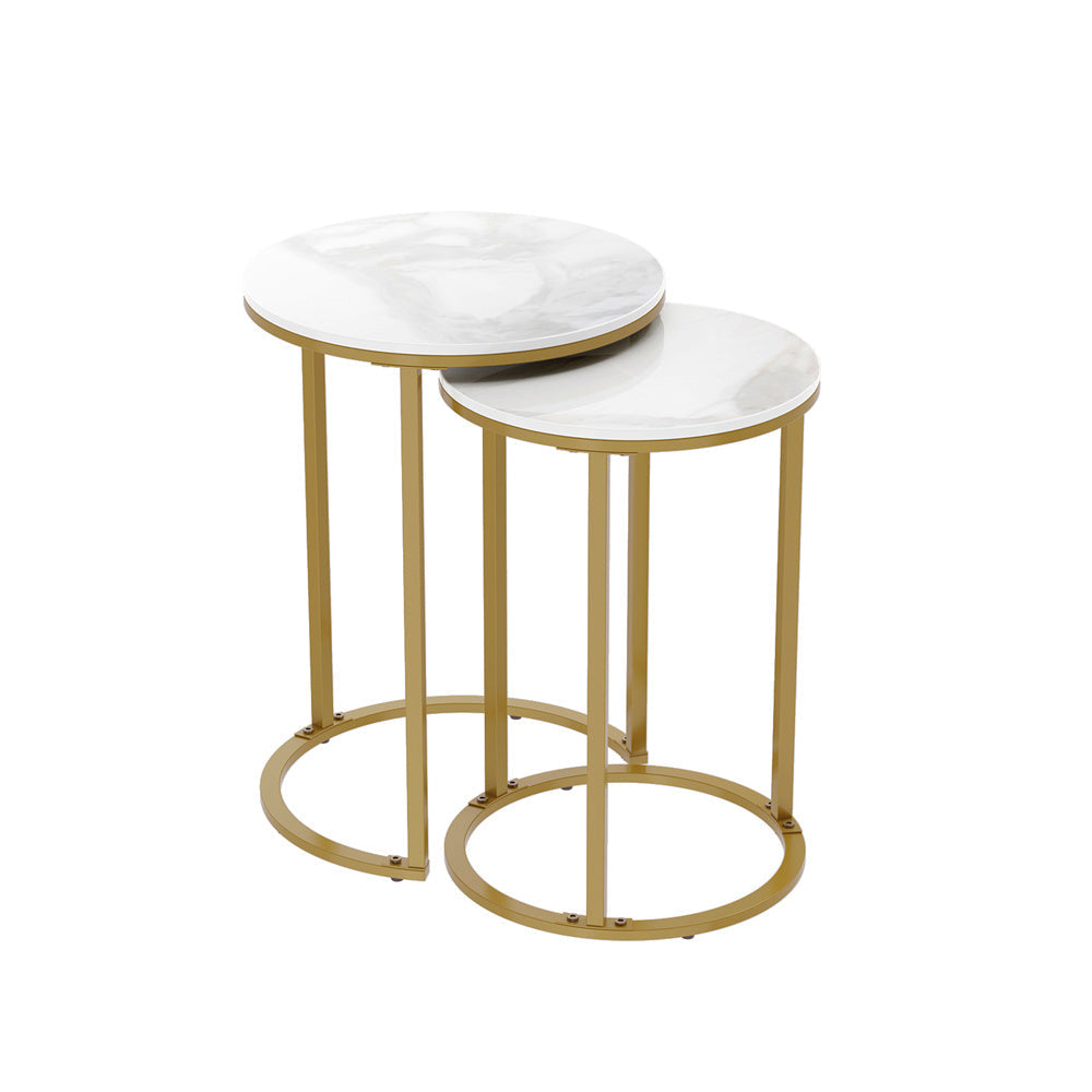 Interior Ave – Deva Gold Nested Side Table Set