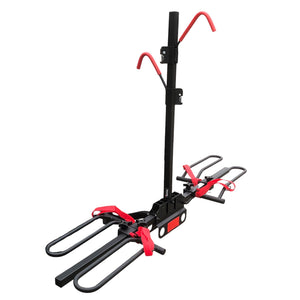 2-Bicycle Bike Rack with 2" Hitch Mount Platform | Rear Car Carrier | Foldable