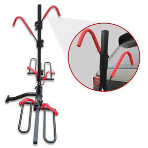 2-Bicycle Bike Rack with 2" Hitch Mount Platform | Rear Car Carrier | Foldable