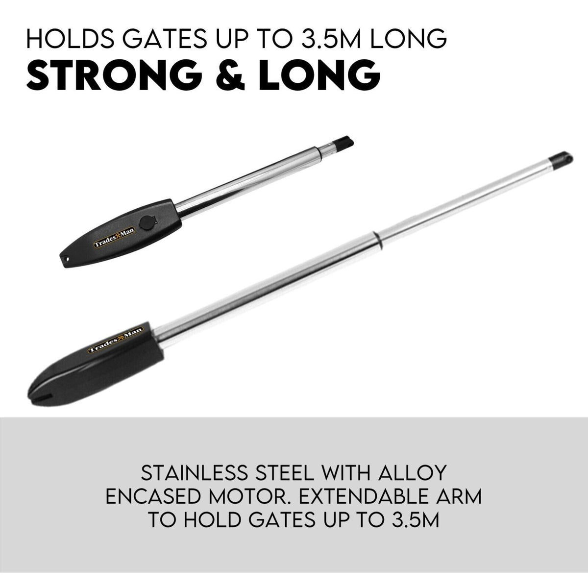 Double Swing Gate Opener Automatic Full Solar Power Kit | Remote Control