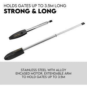 Double Swing Gate Opener Automatic Full Solar Power Kit | Remote Control
